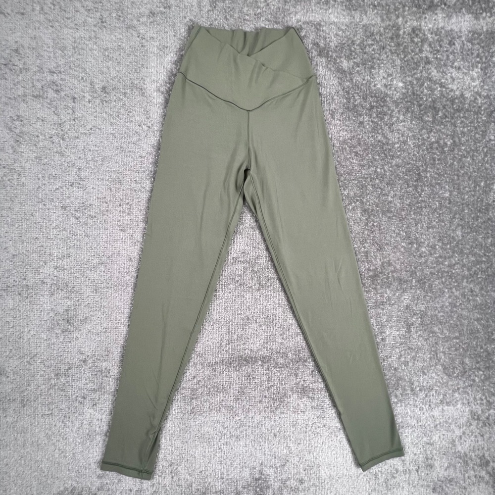 OFFLINE by Aerie Real Me 7/8 Leggings Olive Green Crossover High Rise Small